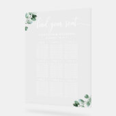Groen bruiloft Zitting Grafiek Acryl Teken Acryl Bord (Hoek)