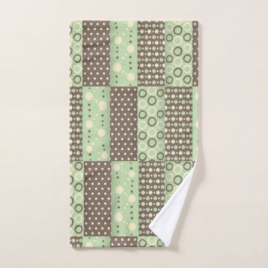 Groen Bruin Badkamer Handdoek Sets (Handdoek)