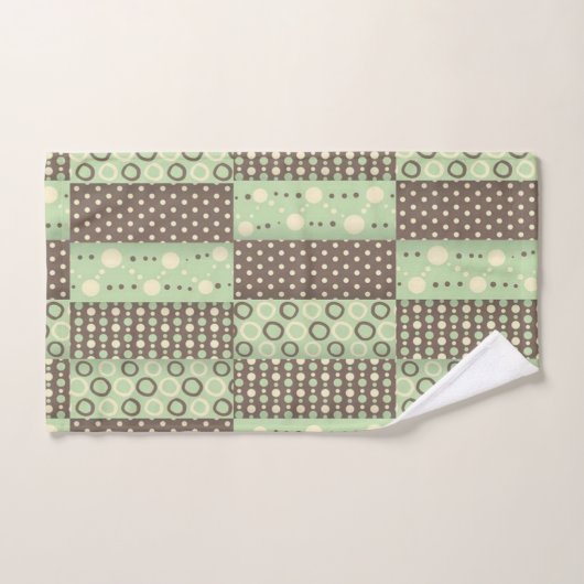 Groen Bruin Badkamer Handdoek Sets (Handdoek)