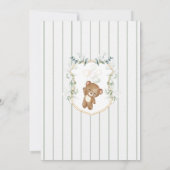 Groen Bruin Ballon We kunnen nauwelijks wachten Ba Kaart (Achterkant)