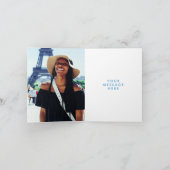 Groen Bruin Blauw Bagage Afscheid Dankjewel Kaart (Binnen)