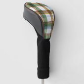 Groen Bruin Blauw Gekeperd Strepen Golfheadcover (Schuin)
