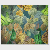 Groen, bruin, Blauwgroen, roest met groot lef Cadeaupapier (Vlak)