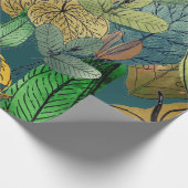 Groen, bruin, Blauwgroen, roest met groot lef Cadeaupapier (Hoek)