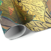 Groen, bruin, Blauwgroen, roest met groot lef Cadeaupapier (Rol Hoek)