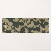 Groen bruin Camouflage. Camo je Yogamat (Voorkant (horizontaal))