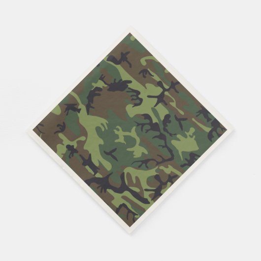 Groen bruin camouflage. Camo uw Servetten (Hoek)