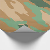 Groen bruin Camouflage-omslagpapier Cadeaupapier (Hoek)