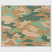 Groen bruin Camouflage-omslagpapier Cadeaupapier (Vlak)
