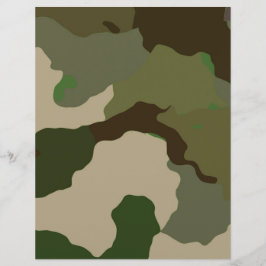 Groen bruin Camouflage-scrapbootpapier