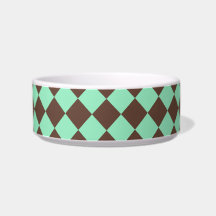 Groen Bruin Diamant Schachbrekpatroon