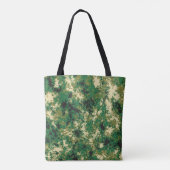 Groen Bruin en Beige Design Tote Bag (Achterkant)