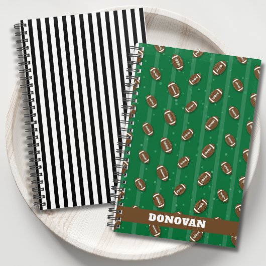 Groen Bruin Gepersonaliseerd Voetbal Thema 2026 Planner