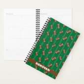 Groen Bruin Gepersonaliseerd Voetbal Thema 2026 Planner (Display)