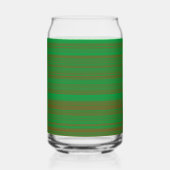 Groen bruin gestreept blikvorm glas (Links)
