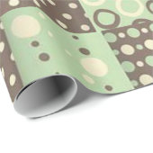 Groen bruin glanzend wrapppapier cadeaupapier (Rol Hoek)
