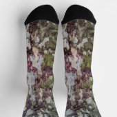 Groen bruin grijs camouflage hout schors camo sokken (Top)