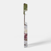 Groen bruin grijs camouflage houten schors Monogra iPhone Hoesje (Linkerkant)