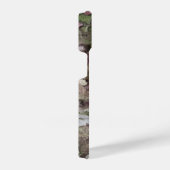 Groen bruin grijs camouflage houten schors Monogra iPhone Hoesje (Rechterkant)