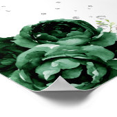 Groen Bruin Haar Prinses Verjaardag Welkom Poster (Hoek)