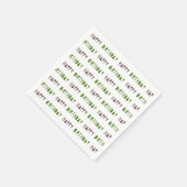 Groen & Bruin Happy Birthday Party Servet (Hoek)