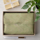 Groen bruin marmerpatroon tissuepapier (Geschenk)