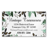 Groen bruin met een kleurcode en een beschermpatro visitekaartje magneet (Voorkant)