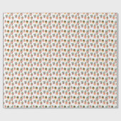 Groen Bruin Potted Cactus Patroon Cadeaupapier (Vlak)