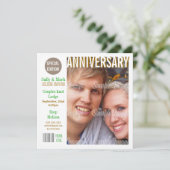 Groen bruin verjaardagsblad PERSONALIZE Kaart (Staand voorkant)