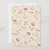 Groen Bruin Waterverf Woodland Animals Kaart (Achterkant)