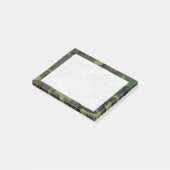 Groen, Bruin, Zwart Camo Camouflage Post-it® Notes (Schuin)