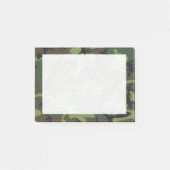 Groen, Bruin, Zwarte Camo Camouflage Post-it® Notes (Voorkant)