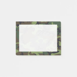 Groen, Bruin, Zwarte Camo Camouflage Post-it® Notes