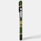 Groen Bruine Camouflage Gepersonaliseerd Case-Mate iPhone Case (Achterkant / Links)