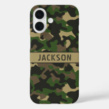 Groen Bruine Camouflage Gepersonaliseerd