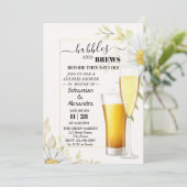 Groen bubbels en brouwt koppels douche kaart (Staand voorkant)