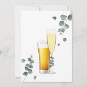 Groen bubbels en brouwt koppels douche kaart (Achterkant)