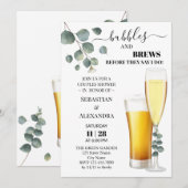 Groen bubbels en brouwt koppels douche kaart (Voorkant / Achterkant)