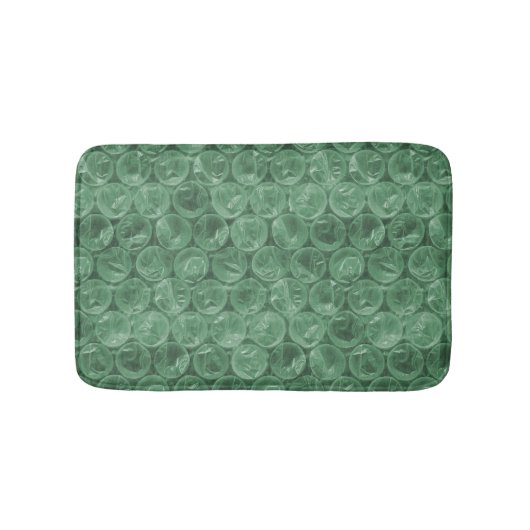 Groen bubbelwikkelpatroon badmat (Voorkant)