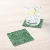 Groen bubbelwikkelpatroon kartonnen onderzetters (Insitu)