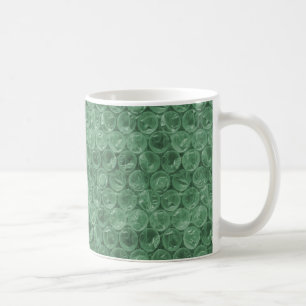 Groen bubbelwikkelpatroon koffiemok