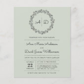 Groen | Budget Land Floral Wreath Wedding Foto (Voorkant)