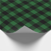 Groen buffel geplakt veiselpapier cadeaupapier (Hoek)