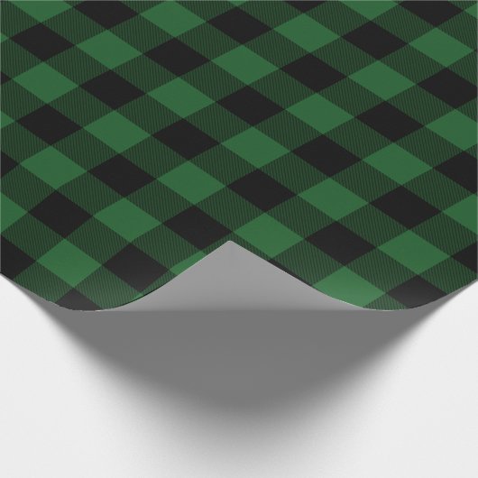 Groen buffel geplakt veiselpapier cadeaupapier (Hoek)