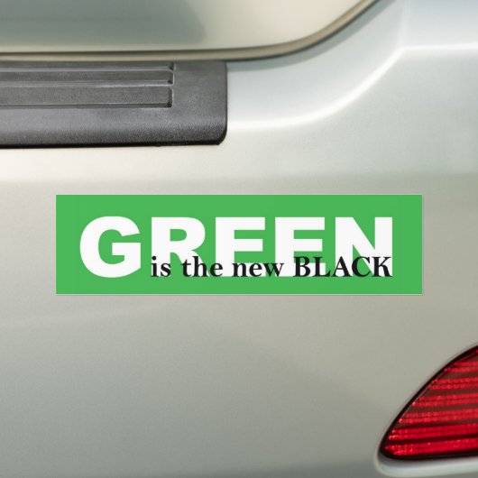 Groen Bumpersticker (Op auto)