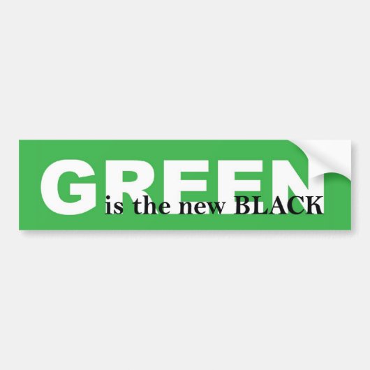 Groen Bumpersticker (Voorkant)