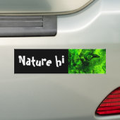 groen bumpersticker (Op auto)