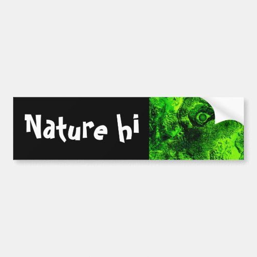 groen bumpersticker (Voorkant)
