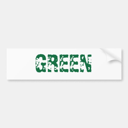 GROEN BUMPERSTICKER (Voorkant)