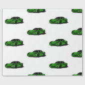 Groen C6 Corvette-inpakpapier Cadeaupapier (Vlak)